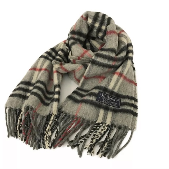 AUTH BURBERRY Nova Check 100% Cashmere Scarf - Picture 1 of 8